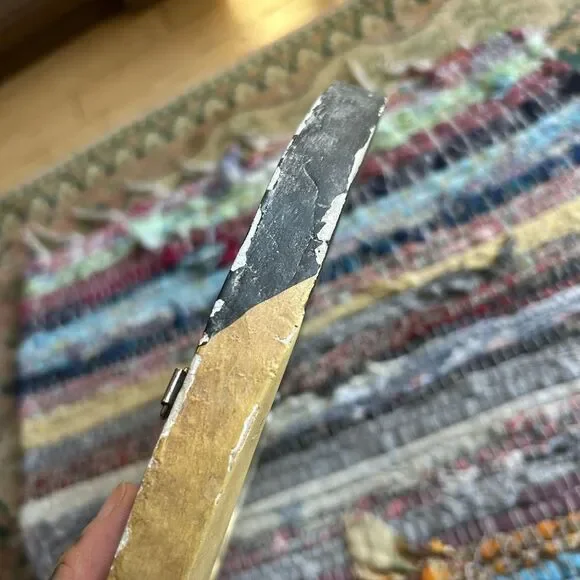 Vintage 90s 11.5" Handcarved Celestial Moon Stars Wall Mirror Indonesia Whimsy - Picture 10 of 16